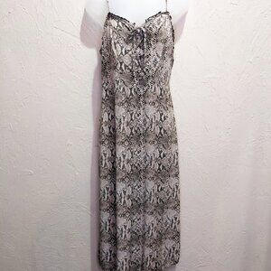Wild Fable Midi Dress Womens L Snakeprint Casual Indie Rock Sleeveless Everyday
